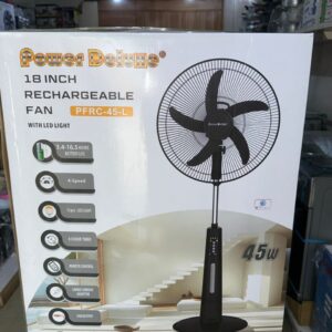 Power Deluxe 18 Inch Pedestal Fan PFRC-45-L
